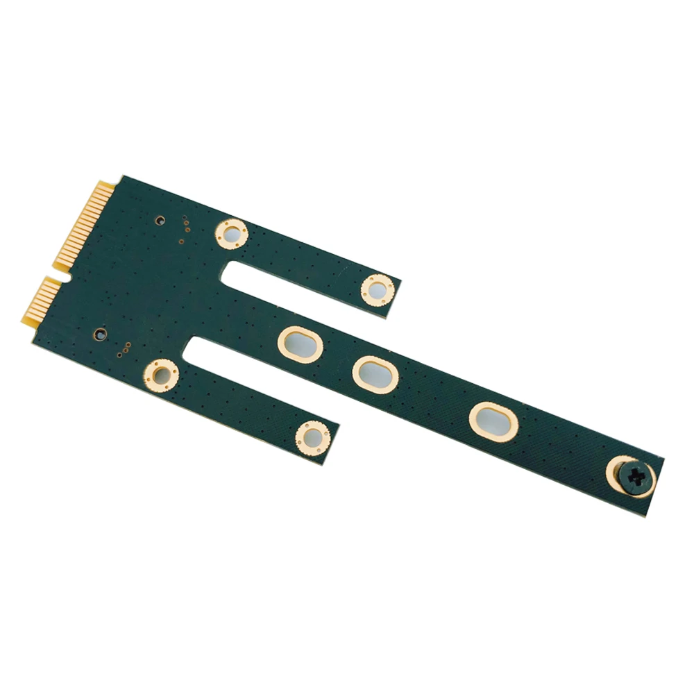 NEW Mini PCI-E To NVME Adapter Card Board Converter Expansion Card Riser Mendukung 2230 2242 2260 2280 M.2 NVME PCIE M Key M2 SSD
