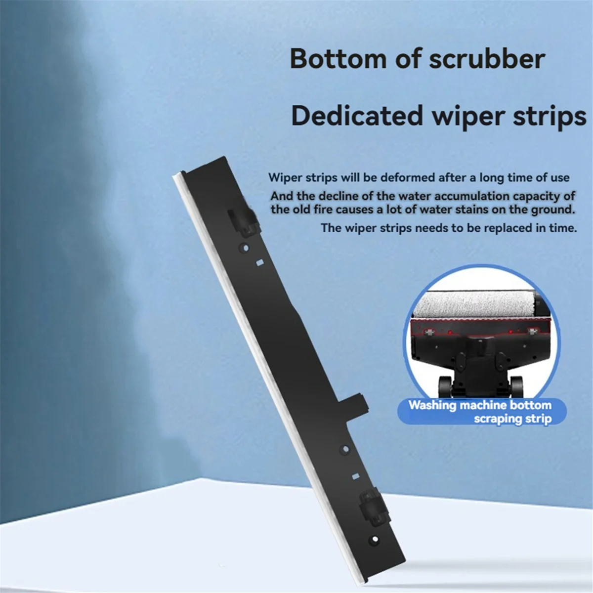 Sewage Scraper for 2.0 Slim Floor Scrubber Bottom Scraper Vacuum Cleaner Replacement Scraper Accessories