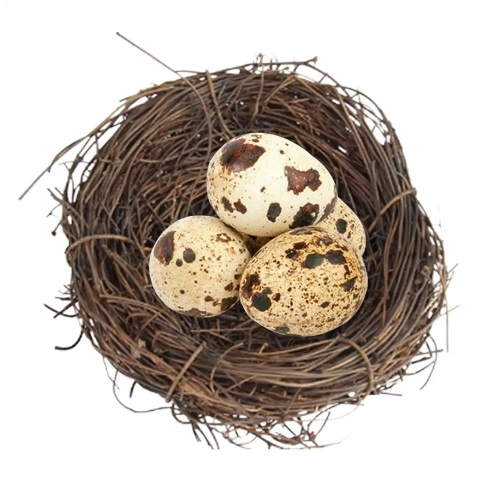 Simulation Birdhouse Handmade Woven Flat comfort Natural Rattan Bird House Outdoor Garden Window Hideaway Decoration Bird Nest