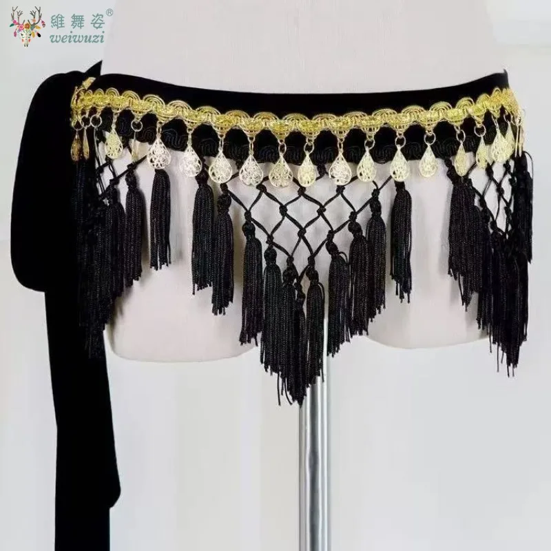Sciarpa per fianchi con catena in vita per danza del ventre per donna, moneta, nappa, catena per fianchi, accessori per spettacoli, danza orientale