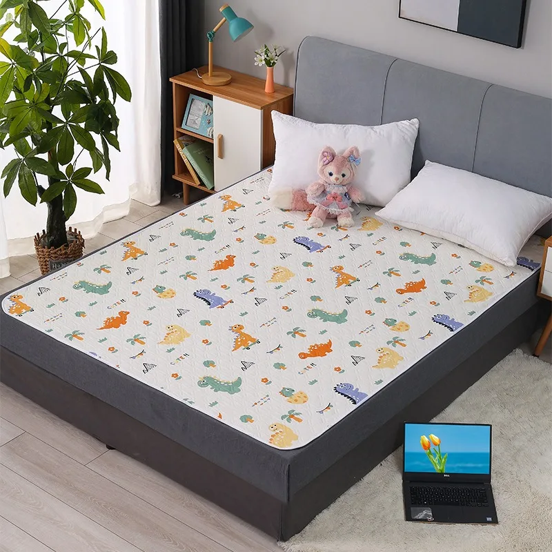Waterproof Mattress Urine Mat Baby Toddlers Bed Protector Cartoon Diaper Nappy Adult Elder Incontinence Bed Pad Sheet Washable