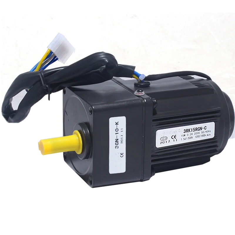 1:3-1:300 415-5RPM 220V 15W AC Reversible Gear 3RK15GN-C +US-52 Variable Speed Motor AC Gear Reducer Motor Geared Motor