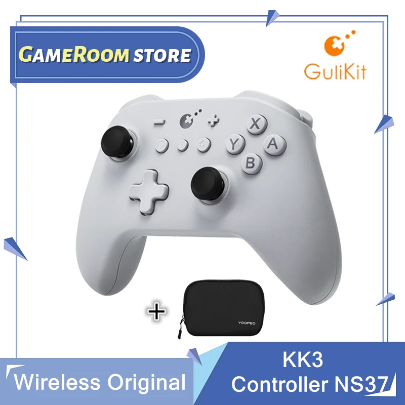 

GuliKit KK3 Wireless Controller with TMR Joysticks & Triggers KingKong 3 NS37 Gamepad for Windows Nintendo Switch Android iOS