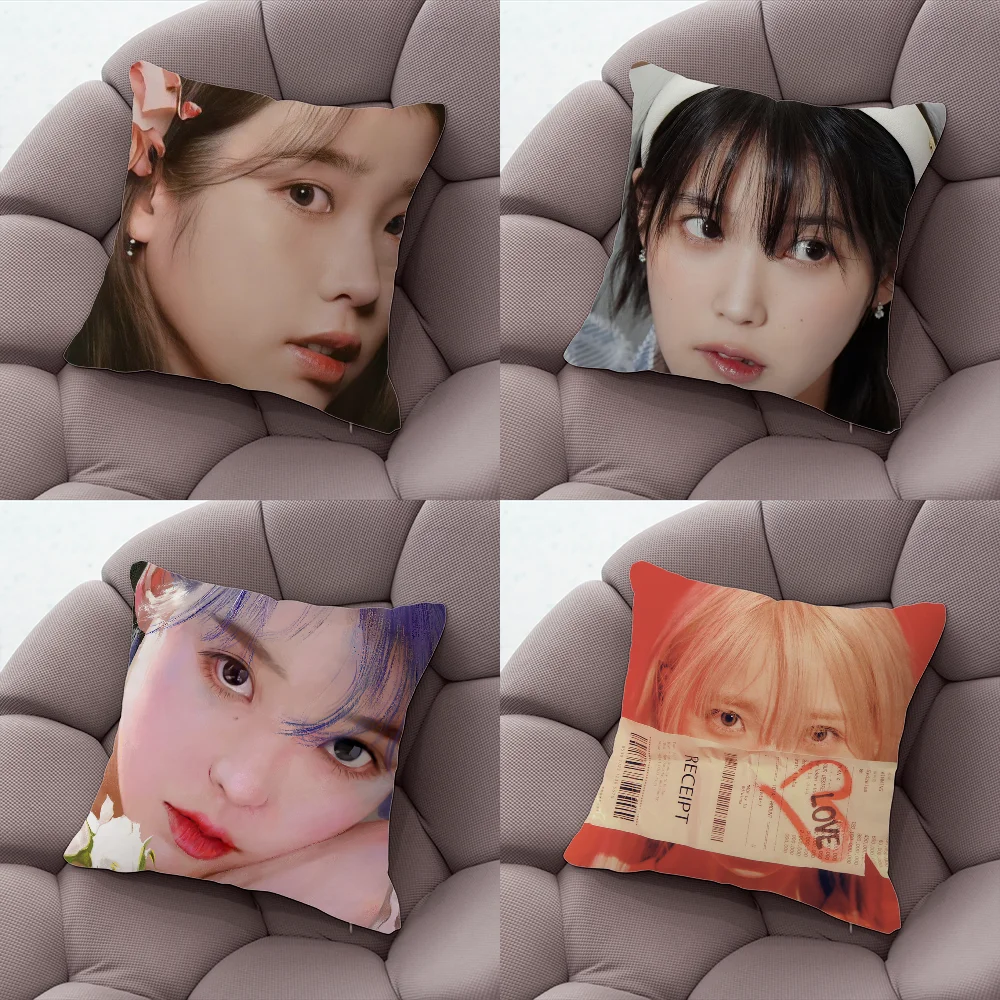 IU Krean Singer Pillow Case Pillow Case Living Room Sofa Cushion Cover Suitable For Home Bedroom Room Decoration