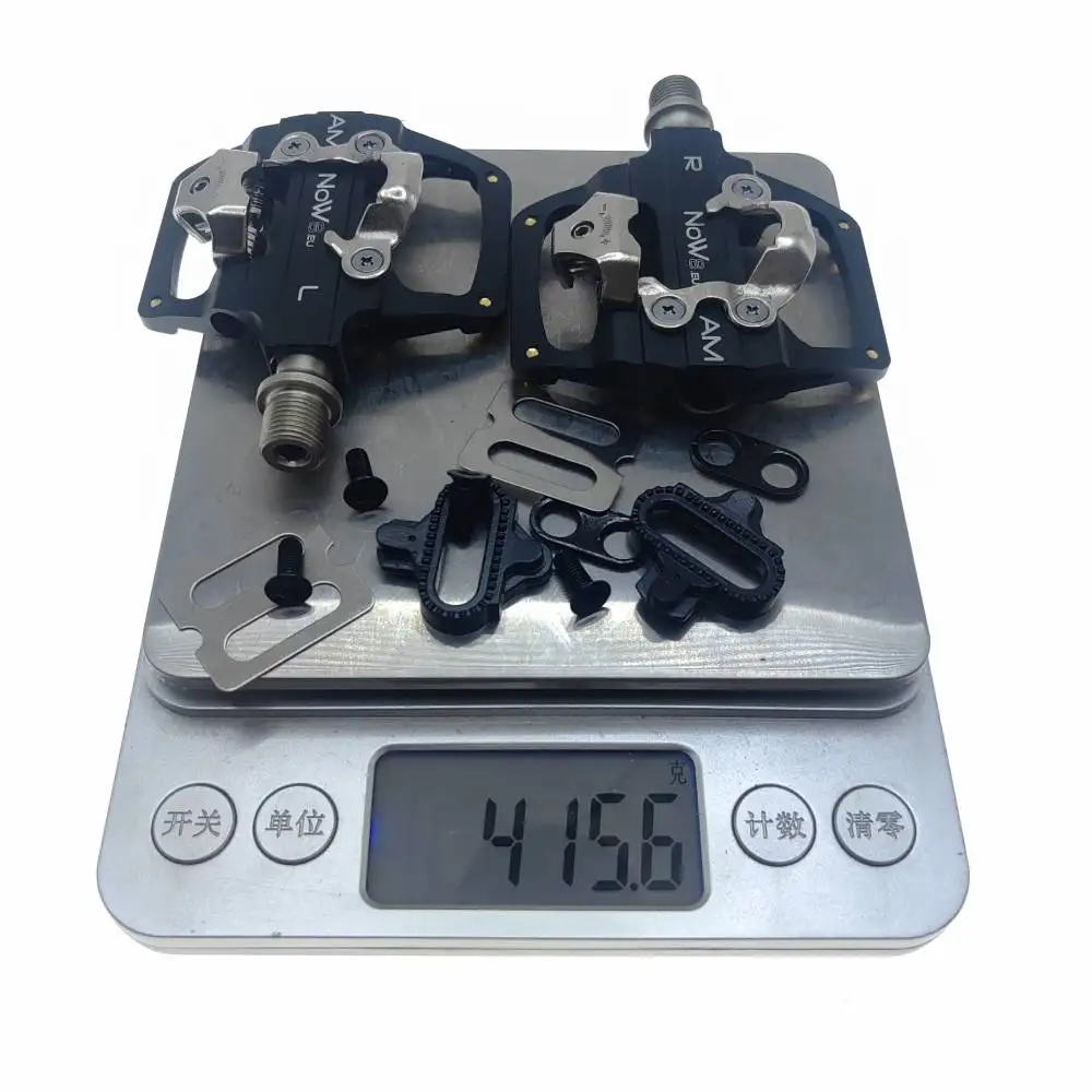 Neueste Fahrrad-Spinnpedale SPD Dual Flat/Lock Pedals passend für SPD 9/16 Aluminiumlegierung MTB Cleat Pedal Teile – Detail 7