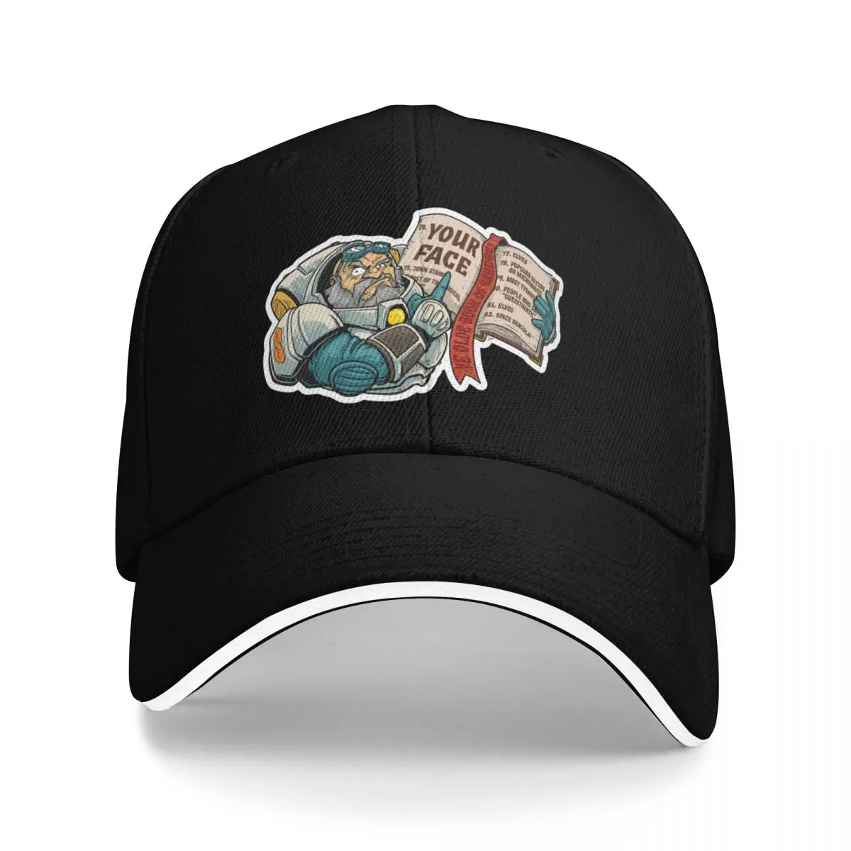 

Grudgy Face Baseball Cap Hat Man Luxury Rugby Caps Women Men's