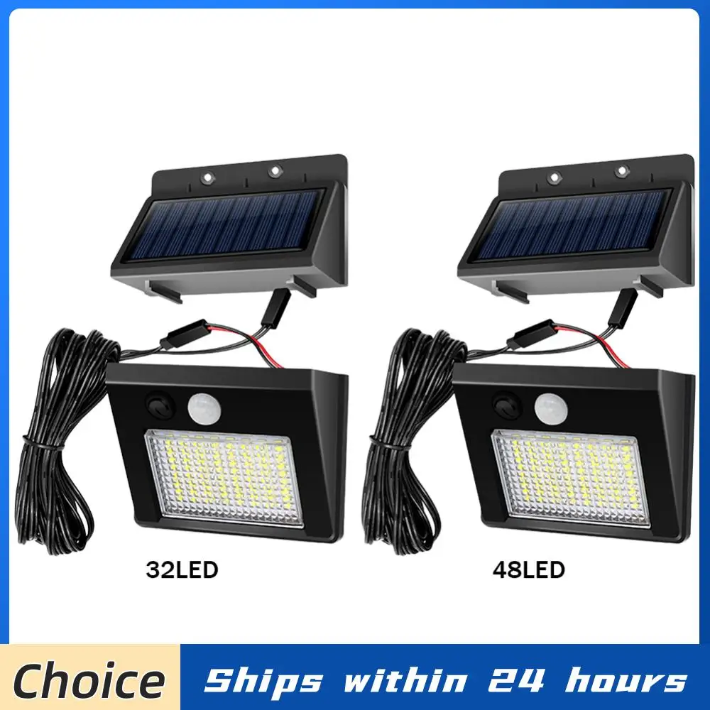 

Солнечный светильник 48LED с раздельным креплением, 1200 мАч, для наружного освещения сада, IP65, водонепроницаемый, настенный, с длительным сроком службы, для забора и улицы
