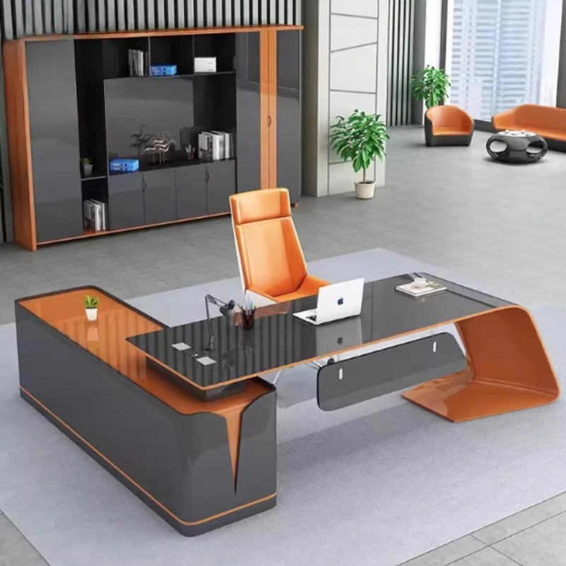 Storage Computer Office Desk Large Household Corner Gaming Office Desk Study Coffee Drawers Escritorio Oficina Furniture