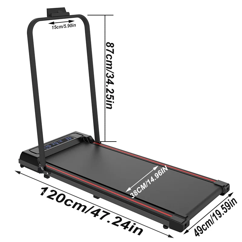 Reliable Performance Folding Treadmill Electric Walking Pad Portable Running Machine for Home Office Indoor Gym Fitness Fit