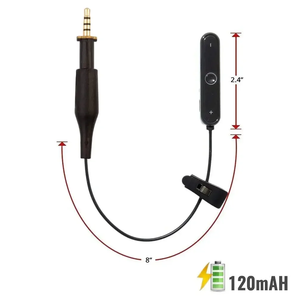 Bluetooth 5.0 A2DP Adapter Wireless Handsfree Receiver for Pioneer HDJ-700 HDJ-1500 HDJ-500 HDJ 700 1500 500 DJ Headphones