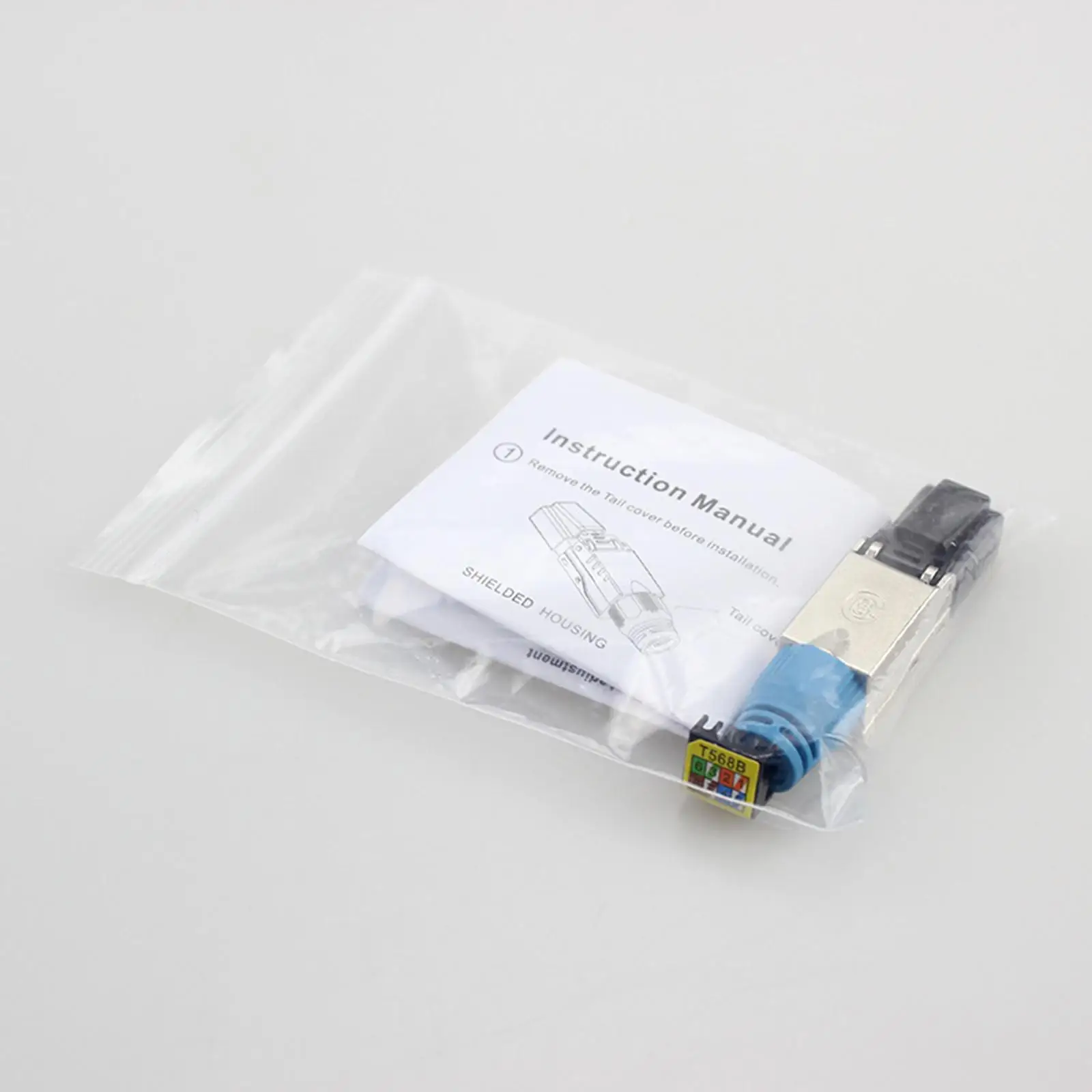 Cat8 Connector , Tool-Free Reusable Shielded Ethernet Termination Plugs for 10G Easy Internet Plug