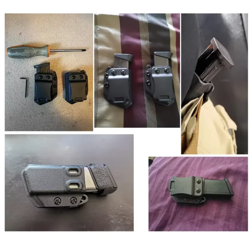 

Подсумок для журналов с одним/двойным стеком, 9 мм | Охотничья безопасная кобура | Для переноски дальности и полевых перевозок