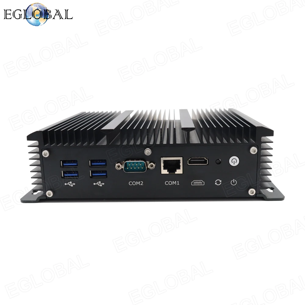 EGLOBAL 12 Gen Mini tanpa kipas industri PC i7-1255U i5-1235U 32G DDR5 512G NVMe komputer Desktop Windows11 6x RJ45 LAN