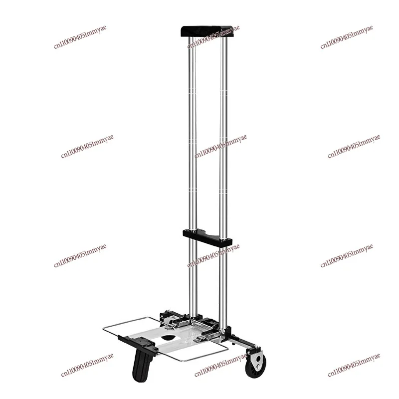 Foldable Portable Trolley Mini Shopping and Shopping Small  Household  Trailer Handling Luggage Trolley