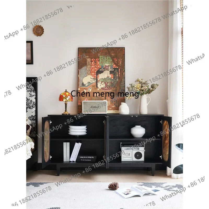 

Hot sales French vintage light-chasing sideboard, sideboard door, living room storage cabinet, balcony