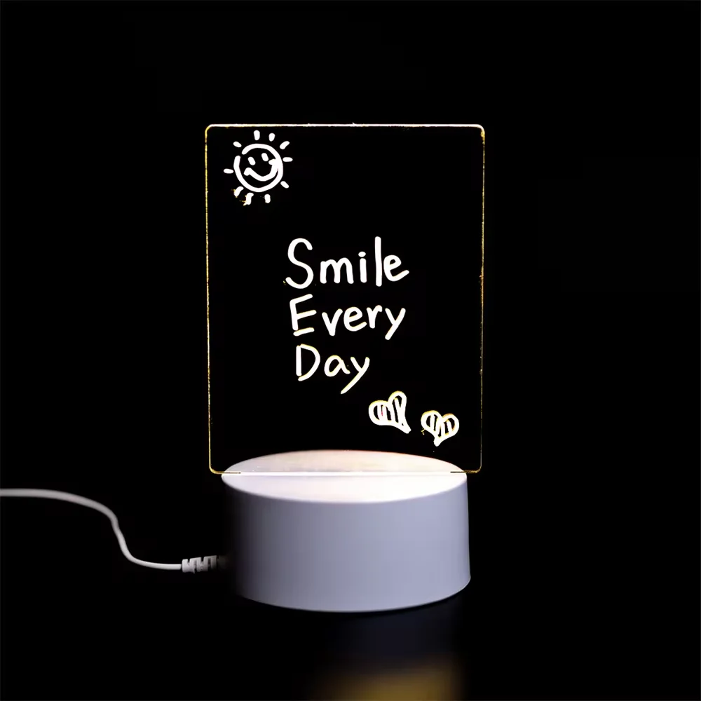 LED Note Board Night Light Creative Message Board Lamp com Pen USB Message Board Holiday Light DIY Night Lamp Kid Lover Darfts Fast Delivery 6-8 Days Delivery Free Shipping