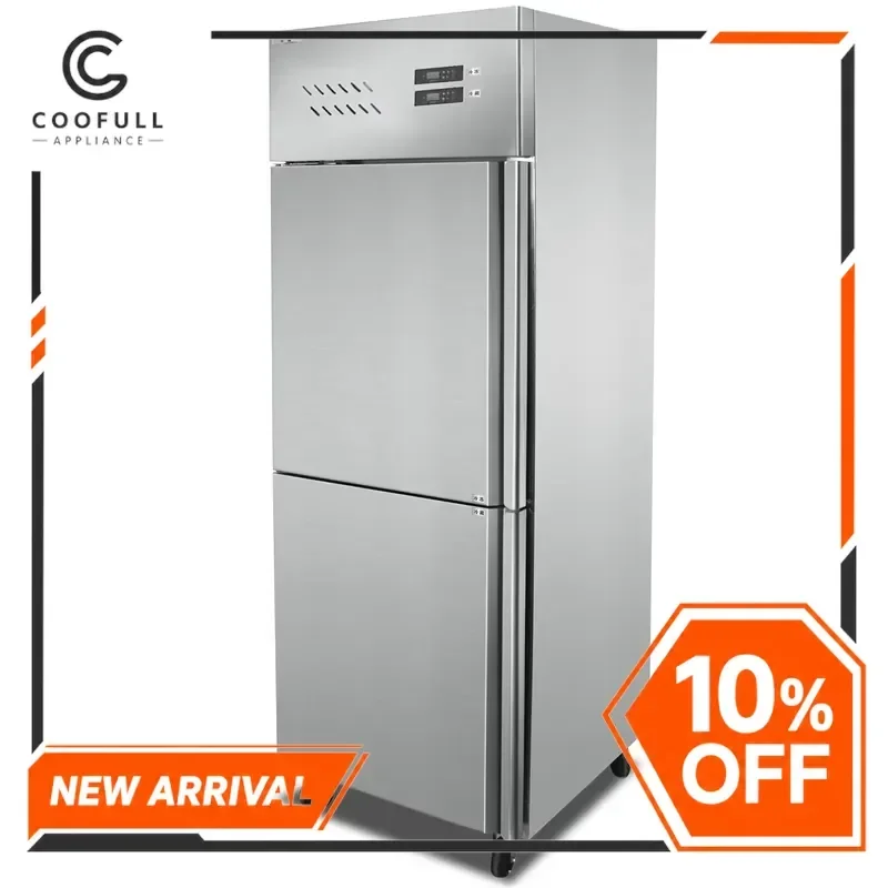 # for 2024 Stainless Steel Two Door Refrigerator Bottom Freezer Frost  Direct Cooling Home Kitchen Appliance Large Capacity