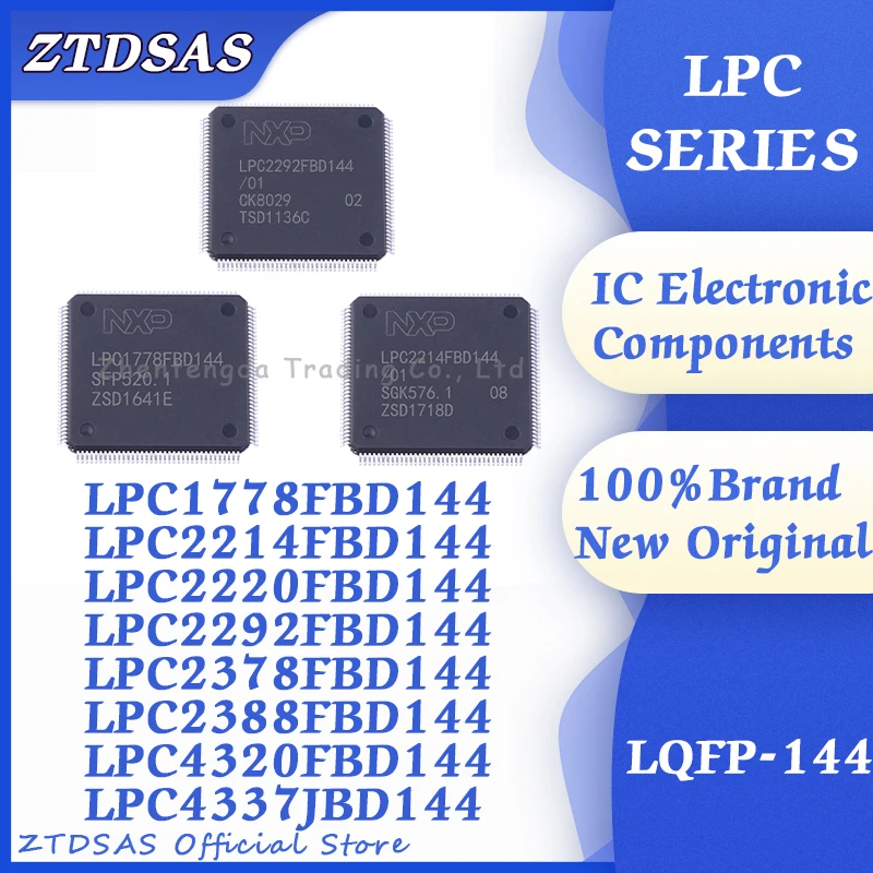 1PCS LPC1778FBD144 LPC2214FBD144 LPC2220FBD144 LPC2292FBD144 LPC2378FBD144 LPC2388FBD144 LPC4320FBD144 LPC4337JBD144 IC LQFP-144