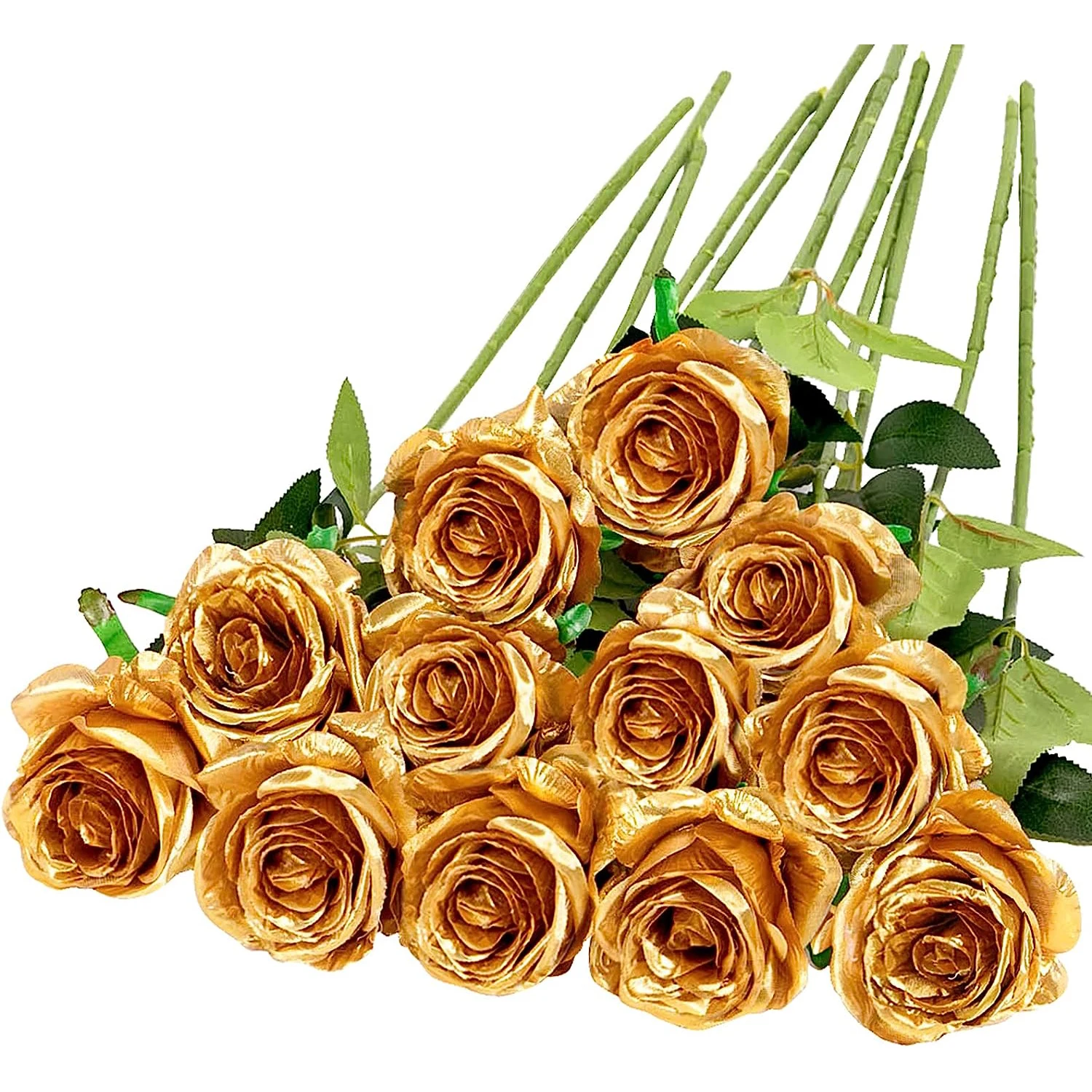 

12pcs Realistic Artificial Rose Bouquet for Weddings, Birthdays, and More for Floral Arrangements and Home Decor