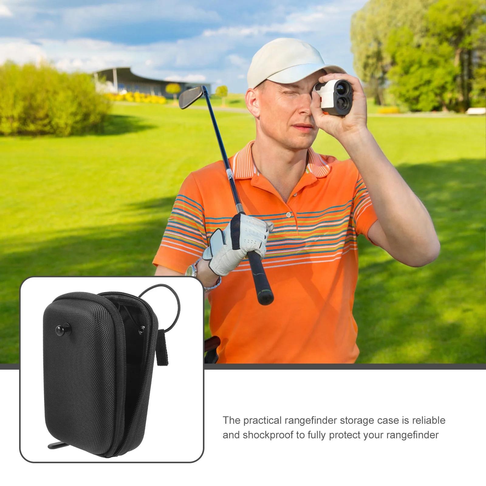 

Golf Rangefinder Storage Bag Lightweight Shockproof Protective Case For Distance Measuring Tool Outdoor Sports Accessory