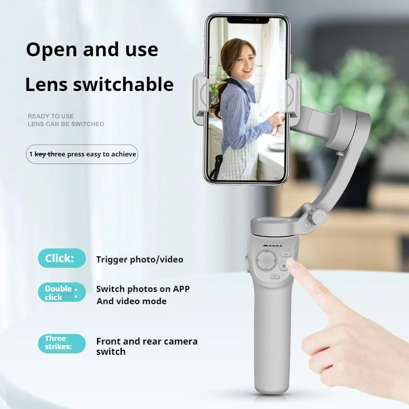 Mobile Phone Stabilizer Selfie Stick 3-Axis Gimbal Phone Holder Video Record Stabilizer for Xiaomi iPhone Cellphone Smartphone