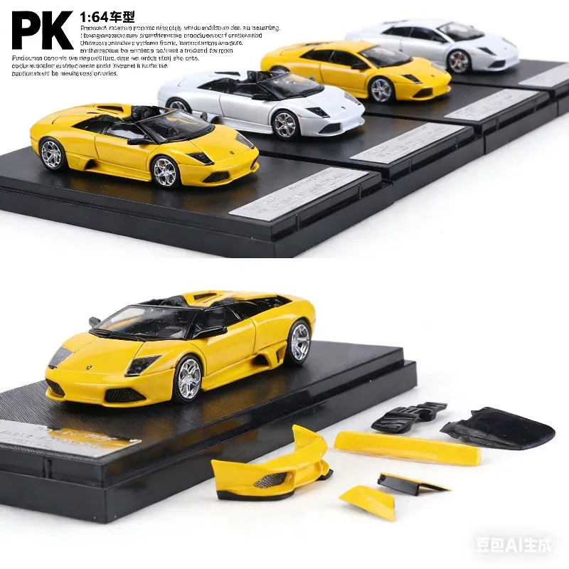 

Масштабная модель автомобиля PK 1:64 Lamborghini Murciélago LP640, реалистичная статическая модель из сплава, подарок для мальчиков на праздник, коллекционный предмет для взрослых.