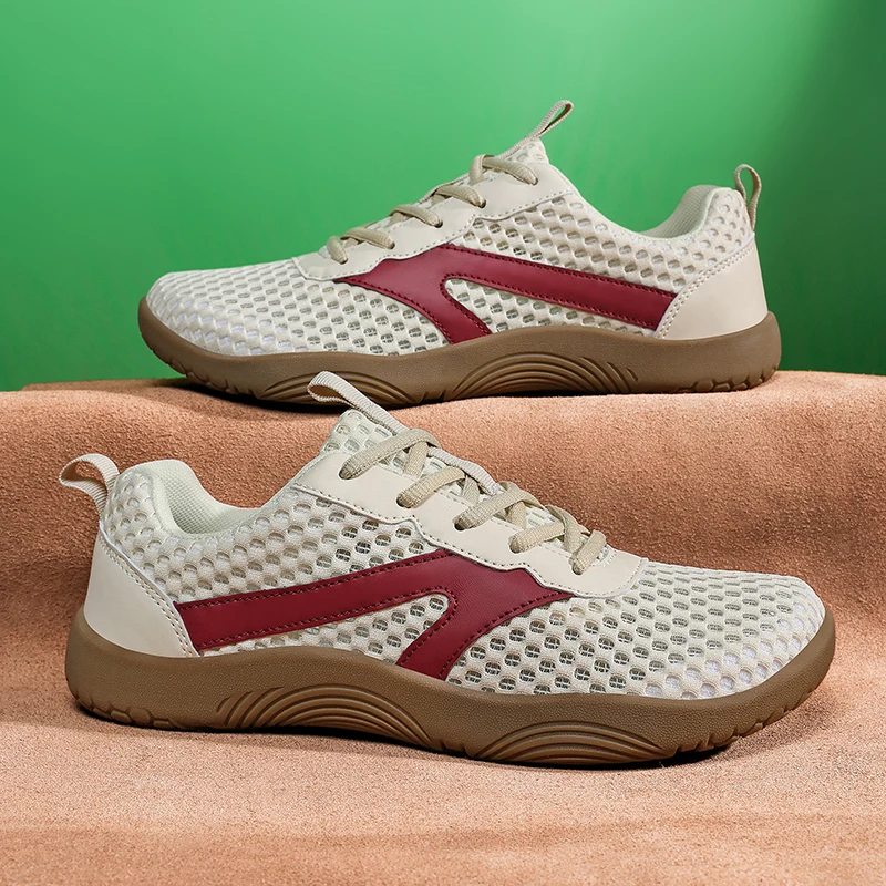 

Мужские кроссовки и повседневные кроссовки с широким носком, удобные кроссовки на шнуровке для мужчин, летние уличные туфли 2026