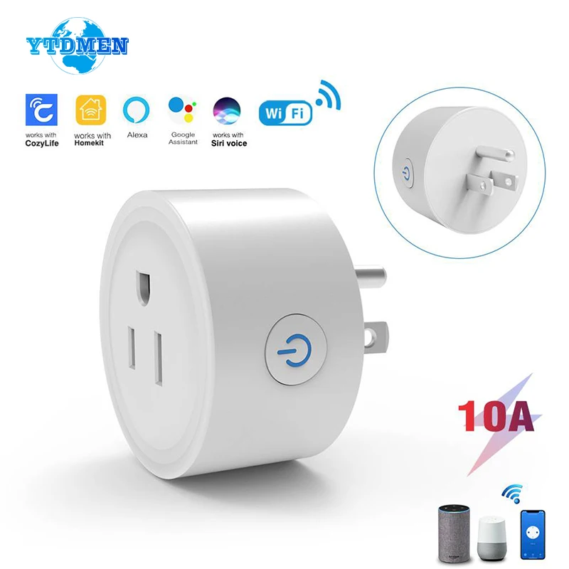 Tuya WIFI Smart Socket US Plug 10A 16A wifi Outlet 220V Power Socket Remote Control Works With Alexa Google Home Appliances 110V