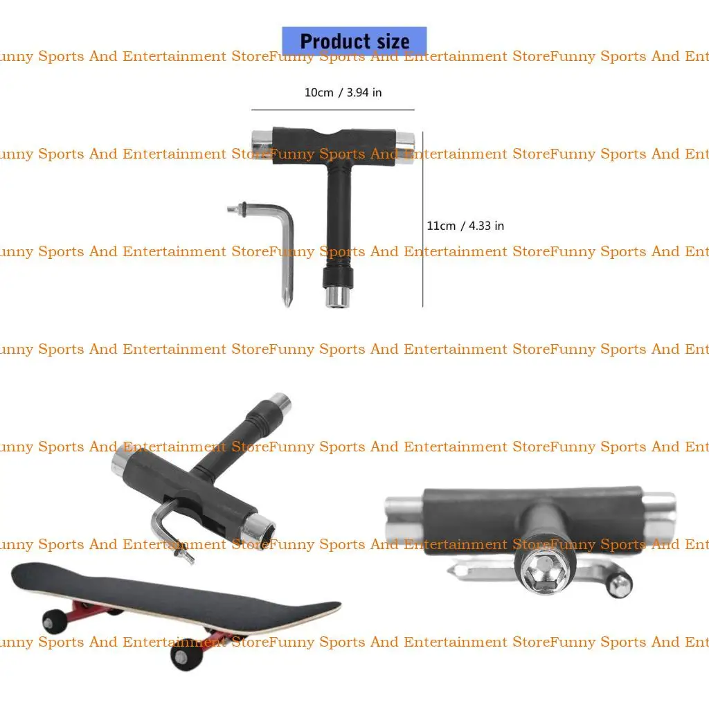

C4DE Portable T Skateboard Tool Skateboarding Wrench Professional Skateboard Tools T Тип Скейт Скейтер Скейтборд