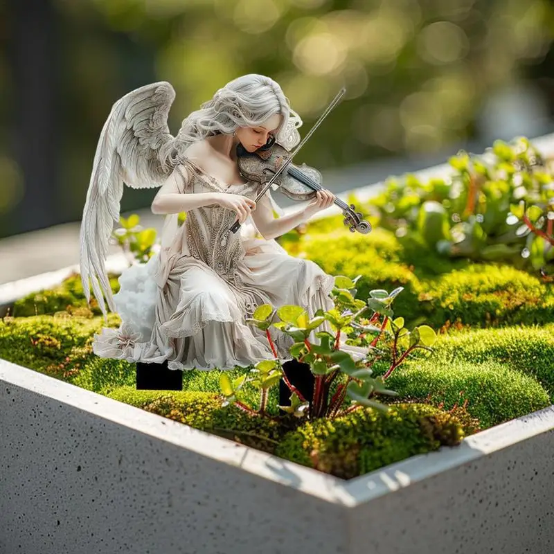 Fairy Garden Decorative Stakes Garden Statues 2D Fairy Garden Stakes Outdoor Garden Decor Acrylic Fairy Figurines Whimsical