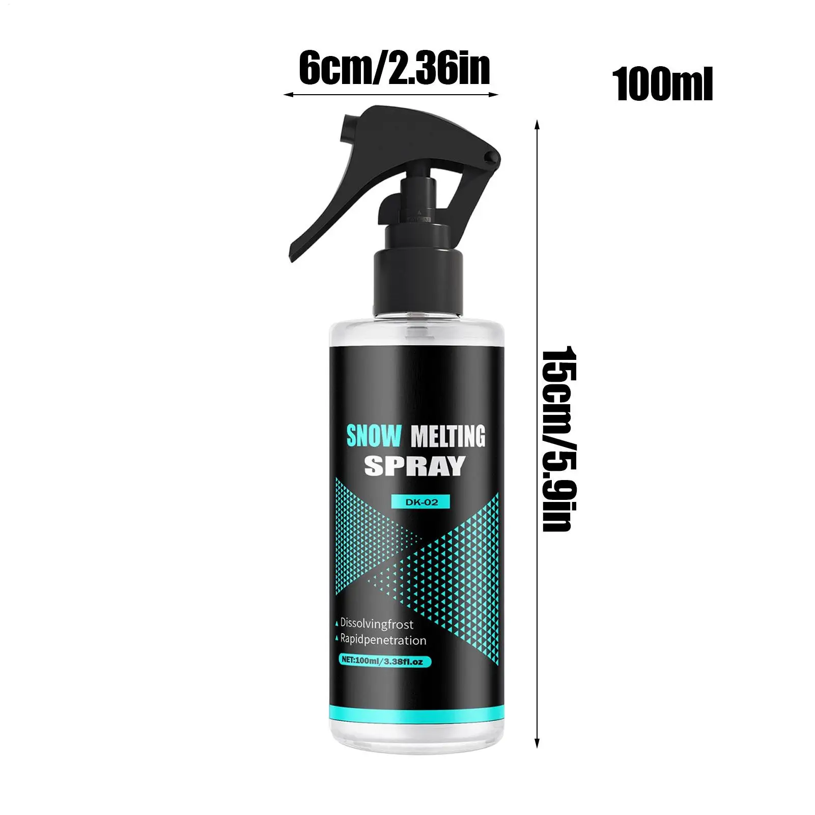 Picture 7: 100ML Windshield Deicer Spray, Fast Acting Ice Snow Remover for Truck Tractor Vehicle Glass, Winter Defroster Solution