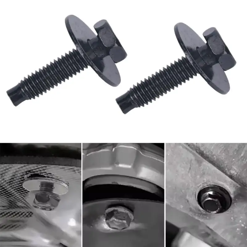 M76E Automotive 6 mm Blechschrauben 50-teiliger Satz für die Reparatur von Stoßstangenverkleidungen – Detail 8