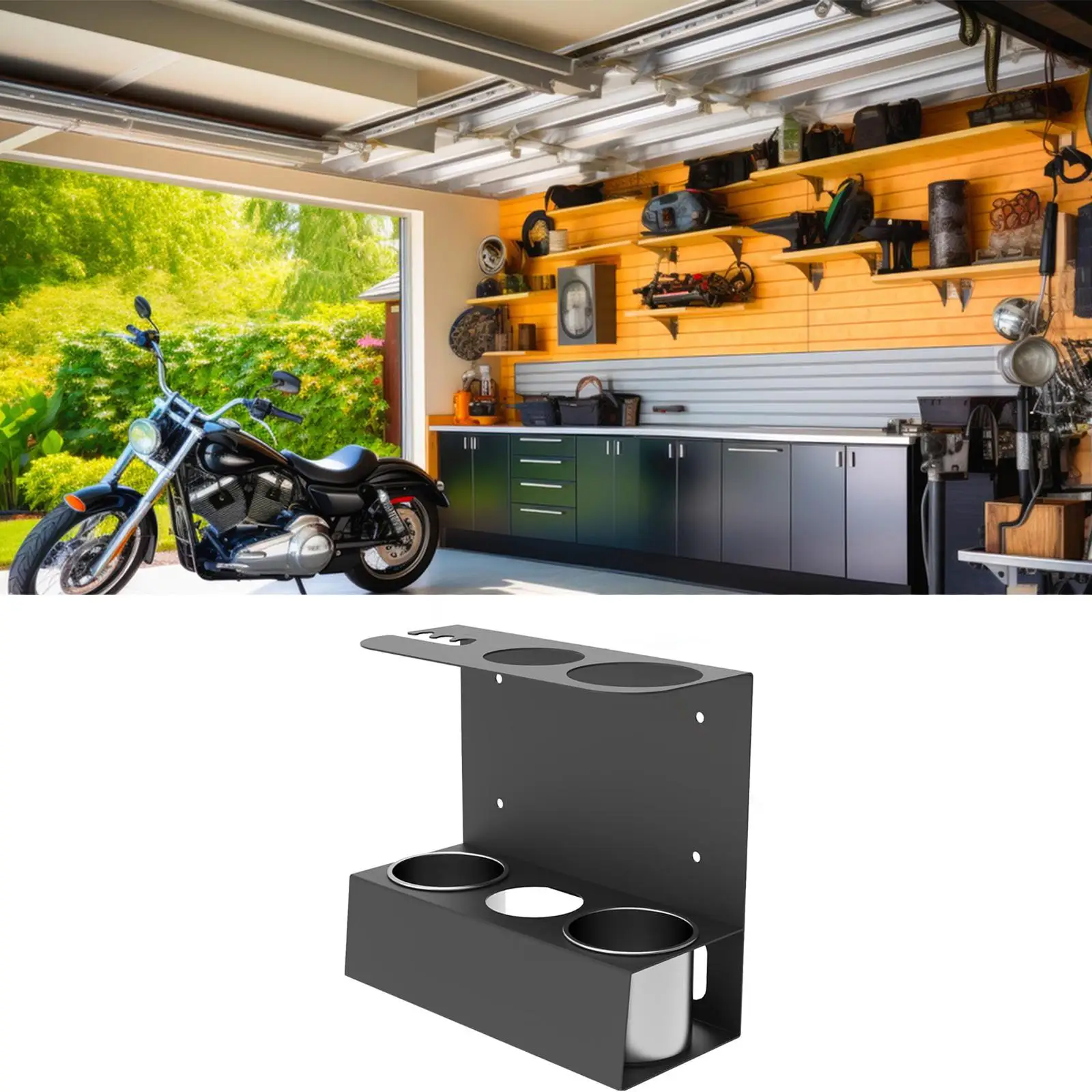 

Grease Spray Holder Wall Mount Tools Organizer Spare Cartridge Storage Accessory Grease Spray Organizer for Garage Shop Workshop