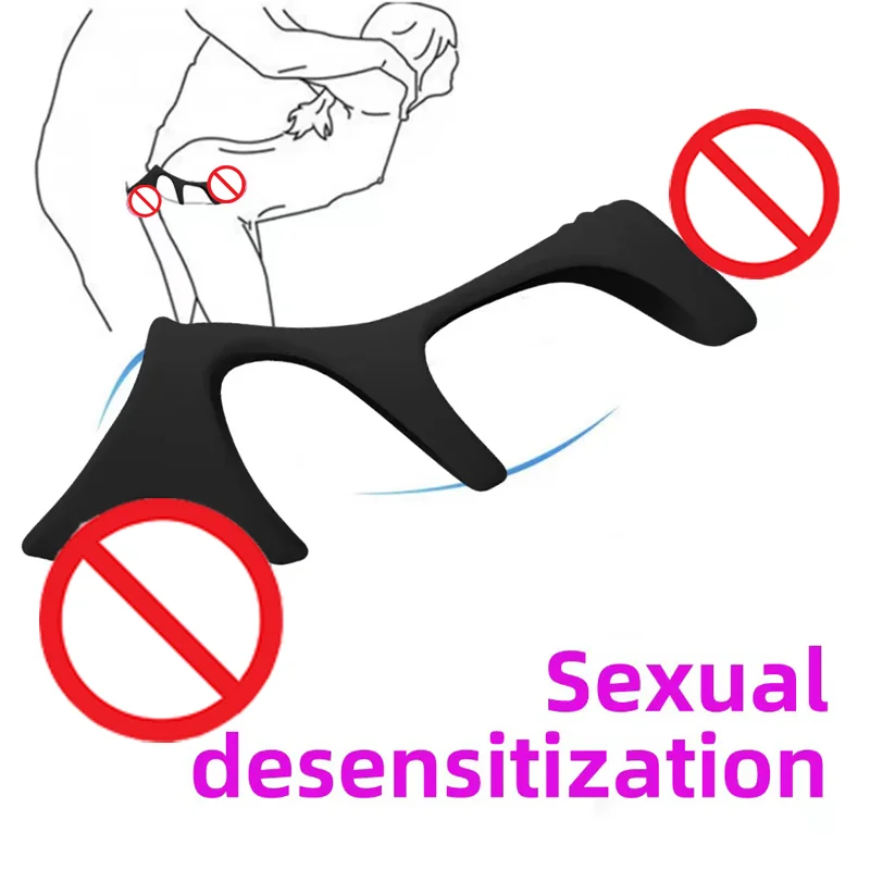 Manchon d\'agrandissement du pénis en silicone pour hommes, serrure à trois anneaux, érection retardée, éjaculation, jouets sexuels réutilisables