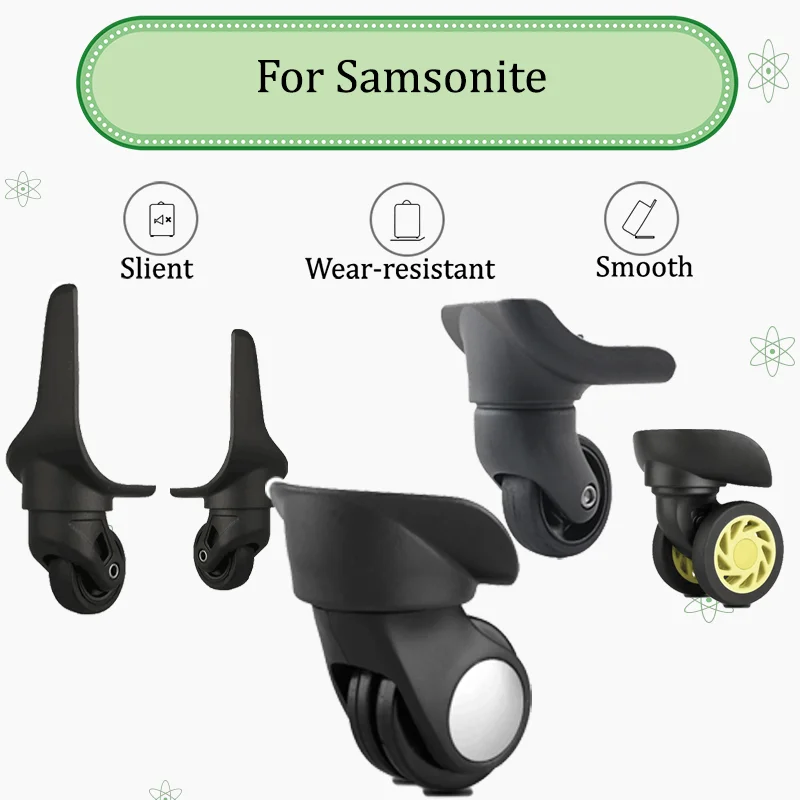 

For Samsonite W167 Luggage Wheel Repair - Premium Quiet Smooth Replacement Wheels For Effortless Silent Rolling Replacement