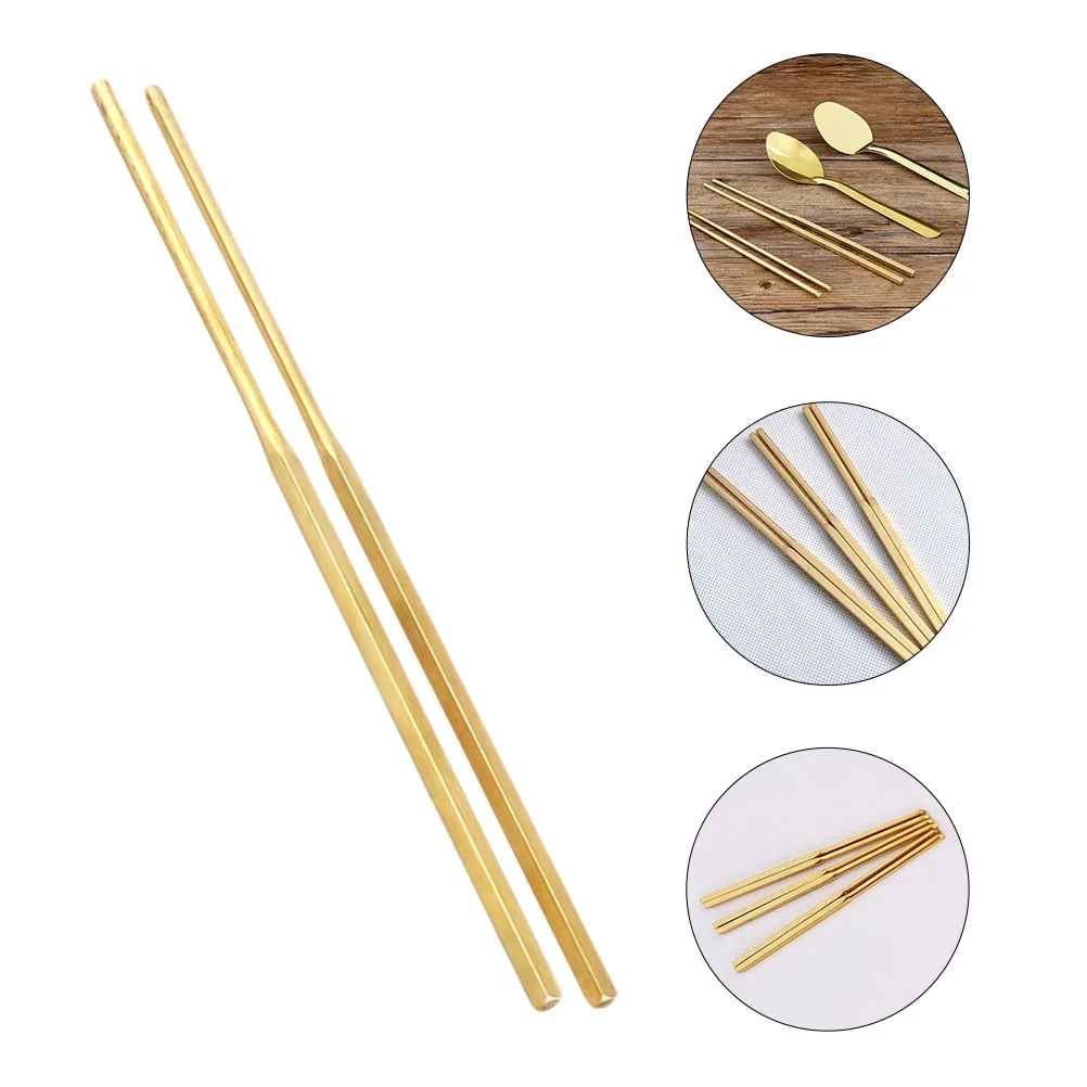 1Pair Solid Copper Square Chopsticks Exquisite Craftsmanship Sacrificial Decorative Use for Ancestor Worship Funeral Qingming