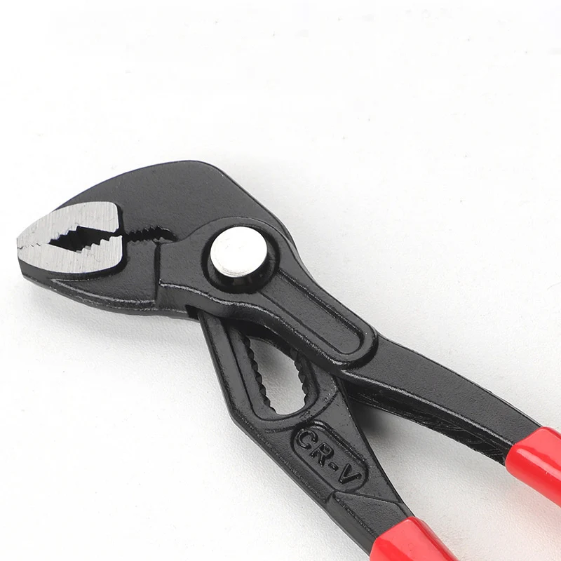 Fast Adjustable Water Pump Pliers with Comfort Grip 7/10/12 Inch Hardness Water Pump Pliers V-Jaw Tongue and Groove Pliers Tools