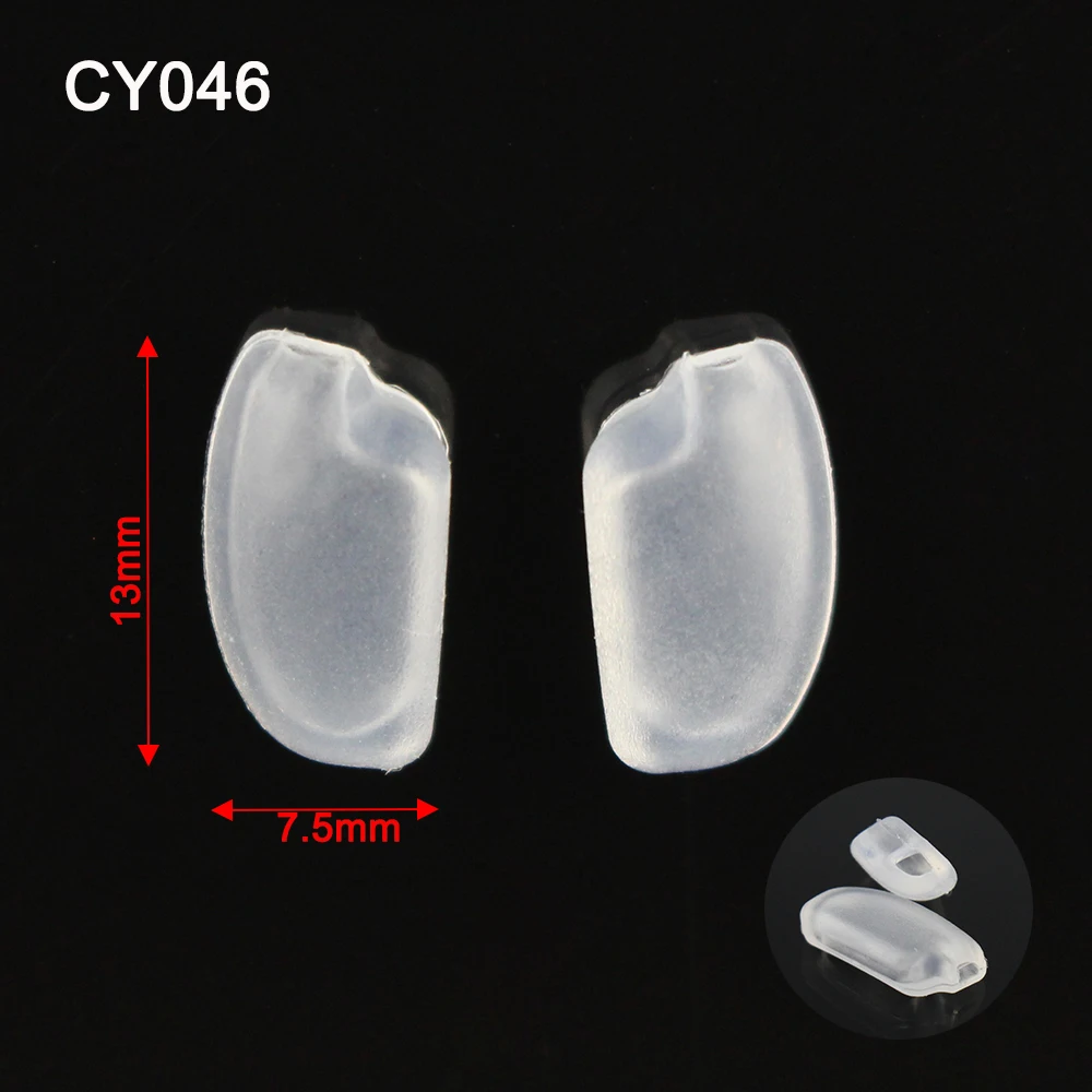 20pcs 2022 New Silicone Glasses Eyeglasses Nose Pads Optical Frame Repair Accessory Part Push In Insert Type Free Shipping