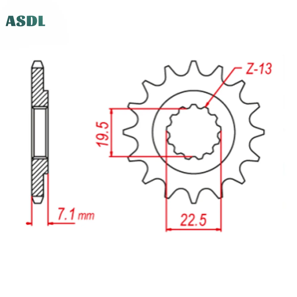 520 15T Drive Front Sprocket Gear Wheel For Suzuki DR250 82-87 GN250 82-99 GZ250 Marauder SP250 TU250 VL250 DR370 SP370 400