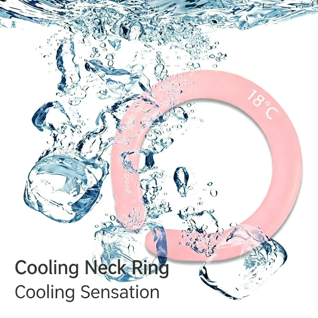 Summer Neck Cooling Cube Neck Cooling Ring Neckband for Indoor Outdoor Sports Leisure Activity Neckband Massage Relaxation Tools