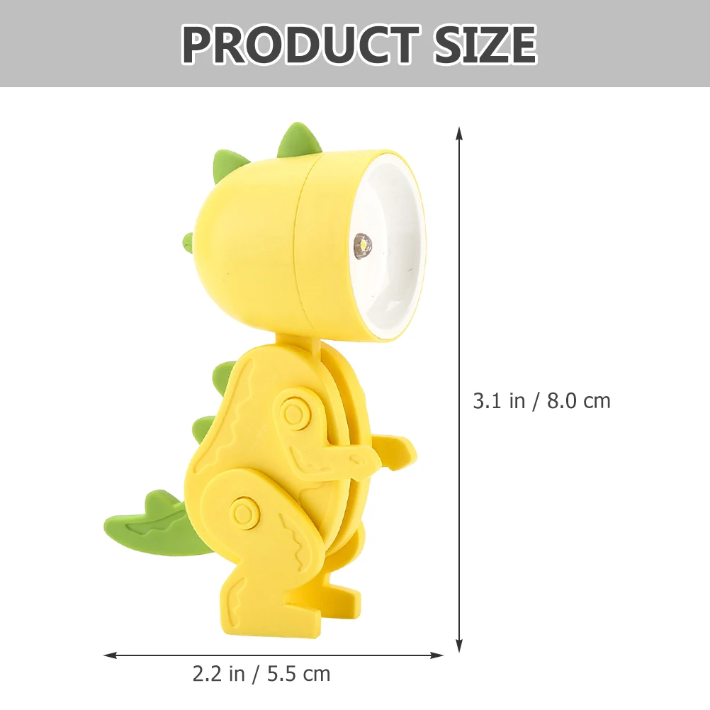 

Cartoon Dinosaur LED Lamp Bedroom Kids Room Table PVC Nightlight Lamp Mini Night Light For Table Adjustable Mini Warm