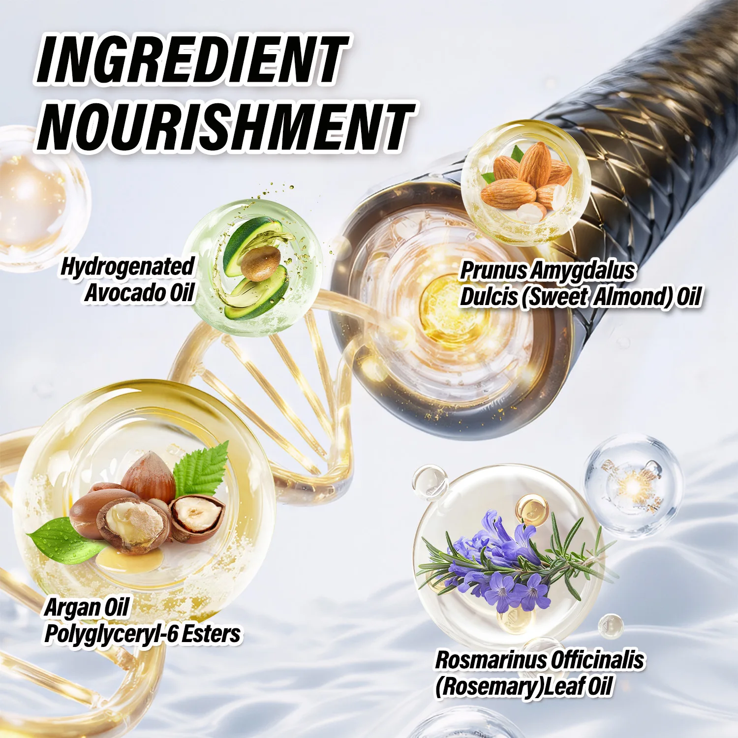 Curl Defining Cream – Leave-In Hair Treatment with Argan, Avocado & Rosemary Oils Achieve perfectly defined.