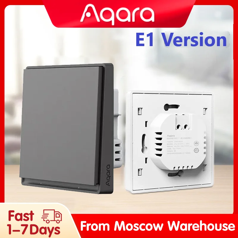 Aqara Smart Wall Switch E1 ZigBee 3.0 Smart Home Wireless Key Light Switch With Neutral NO Neutral For Mi Home APP