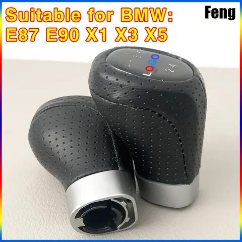 015 BMW 6 단 5 단 전용 X1 X3 X5 E90 E87 자동차 기어 레버 헤드 시프터 용 자동차 기어 시프트 노브