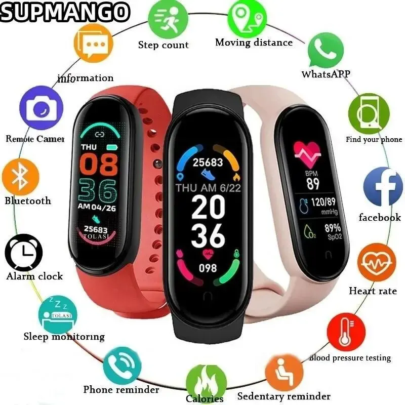 Jam tangan pintar gerakan Bluetooth langkah jam tangan pintar informasi telepon sinkron untuk siswa pria dan wanita