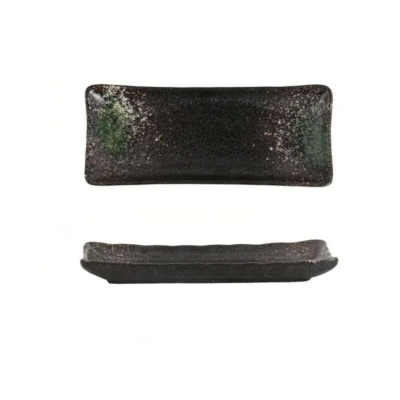 Creative 8-inch Rectangular Ceramic Sushi Plate for Japanese Cuisine And Dessert Display Special Restaurants And Home Use