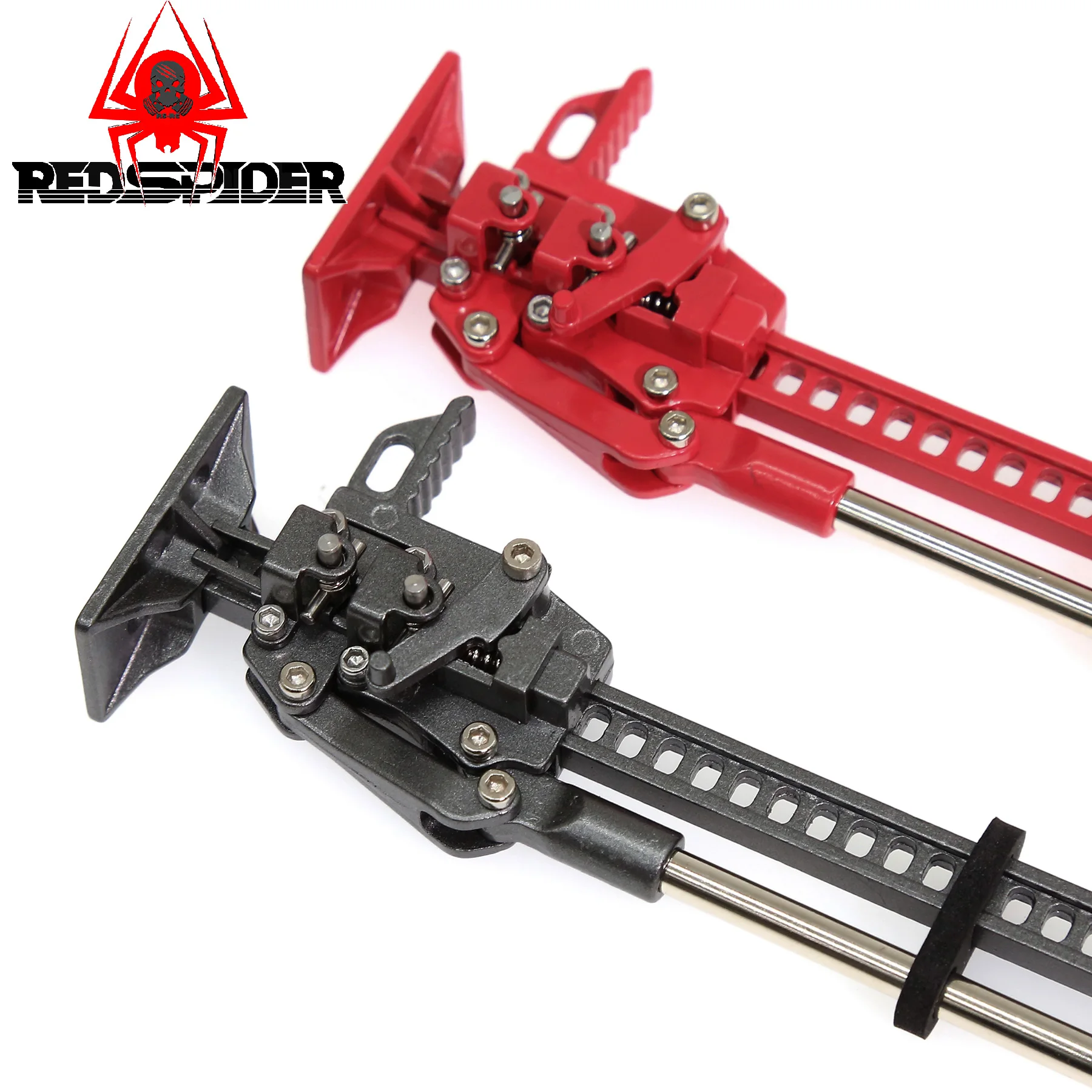 1/10 RC 크롤러용 업그레이드 메탈 잭 툴 - TRX4, SCX10 II III, D90, MST, Redcat 호환 - 헤비 듀티 복구 장비