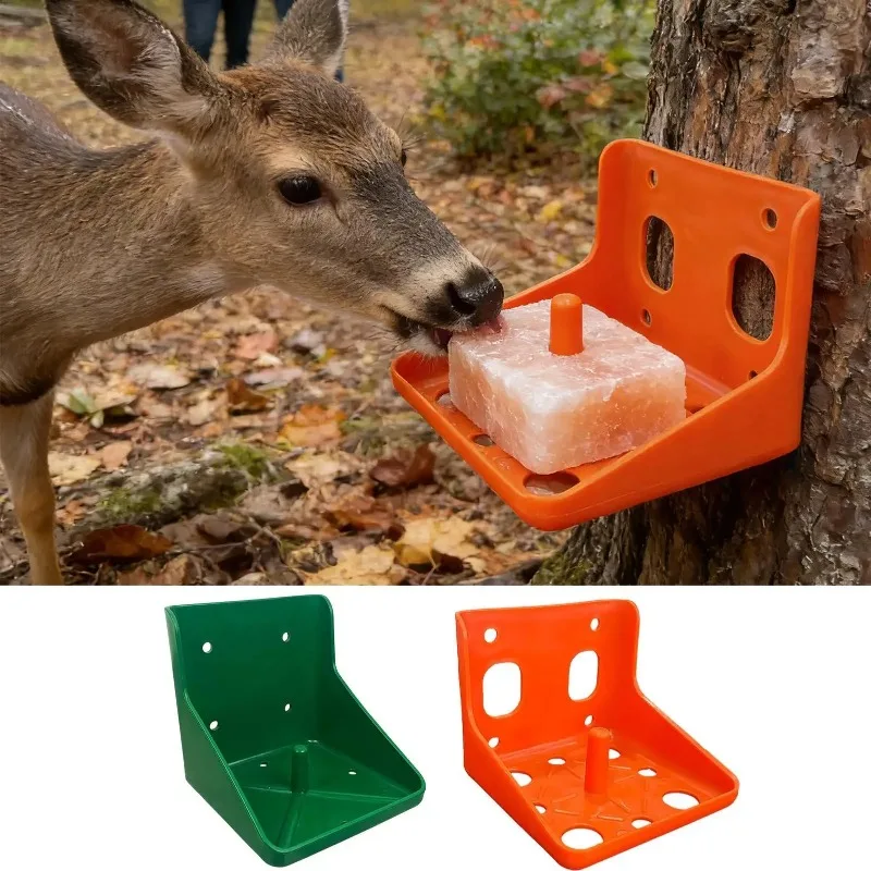 

Cattle Sheep Horse Lick Brick Container Salt Block Holder Mineral Container Livestock Salt Block Holder Goat Mineral Block Tray