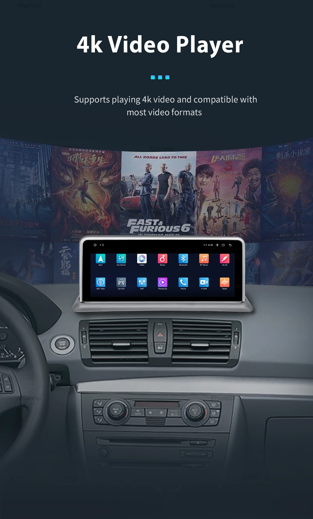 Carplay Android 13 Car Multimedia Dla BMW serii 1 120i E81 E82 E87 E88 CCC CIC Radio Ekran Jednostka główna Stereo Navi Audio