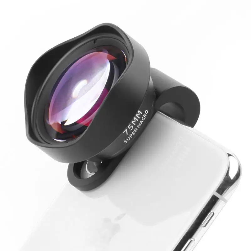 

4K HD Professional 75MM 20x Super Macro Lens Camera Photography Zoom Macro Lens Jewelry Lens For Mobile Phone